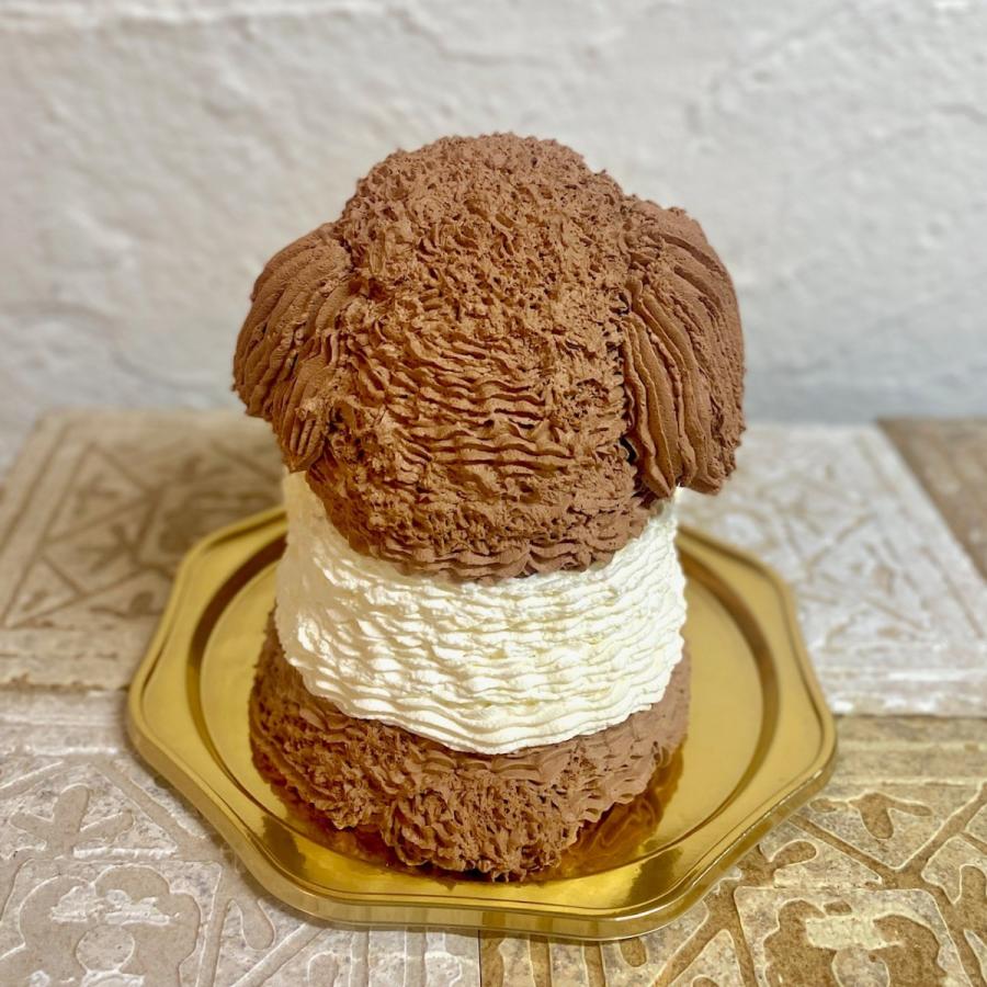 ケーキ 誕生日 トイプードル 犬 立体 子ども 子供 かわいい センイル