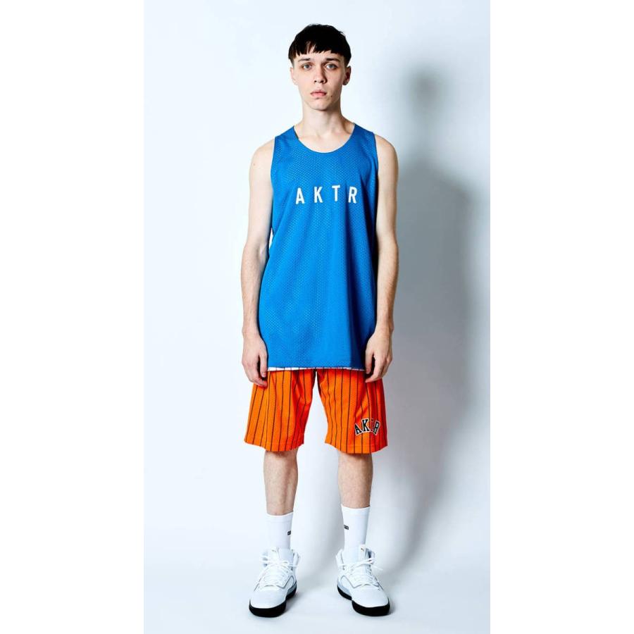AKTR PENCIL STRIPE MESH SHORTS 【120-020002 】ORANGE |  | 02