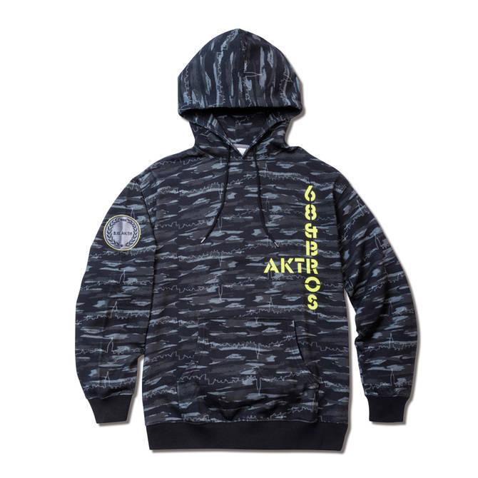 AKTR 68xAKTR CITY CAMO HOODED SWEATSHIRT 【221-097010】BLACK