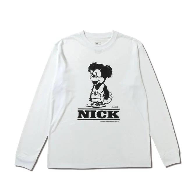AKTR CARTOON NICK  L/S SPORTS TEE【224022005】WH | 