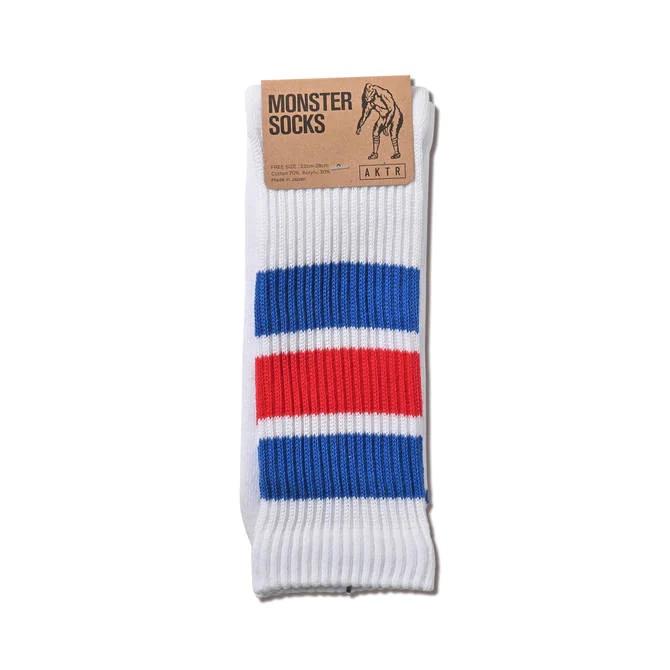 AKTR BASIC MONSTER SOCKS 【522008021】WH×BL |  | 01