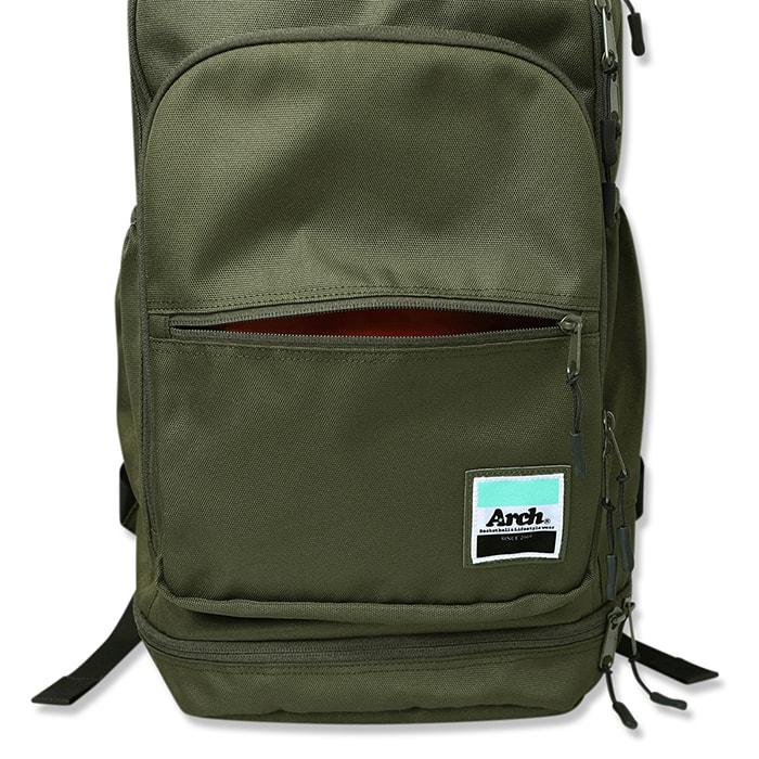 Arch workout backpack 2.0【A223111】khaki/orange｜tipoff｜06