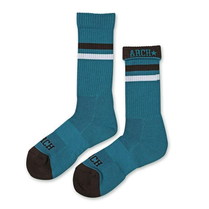 Arch top line crew mid. socks 【A320106】sax/blue/brown  :A320106saxbluebrown:Tipoff - 通販 - Yahoo!ショッピング