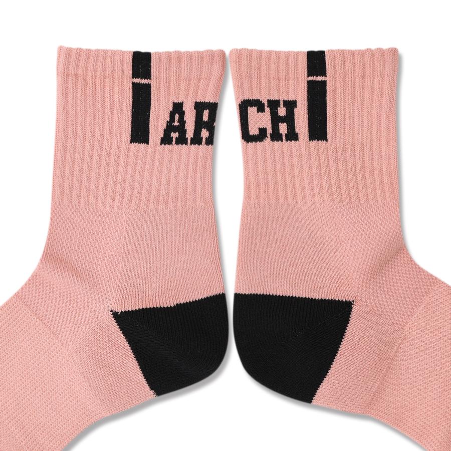 Arch  vertical crew socks 【A324112】coral/black |  | 02