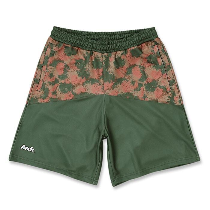 Arch  spray camo shorts【B121-120】loden green | 