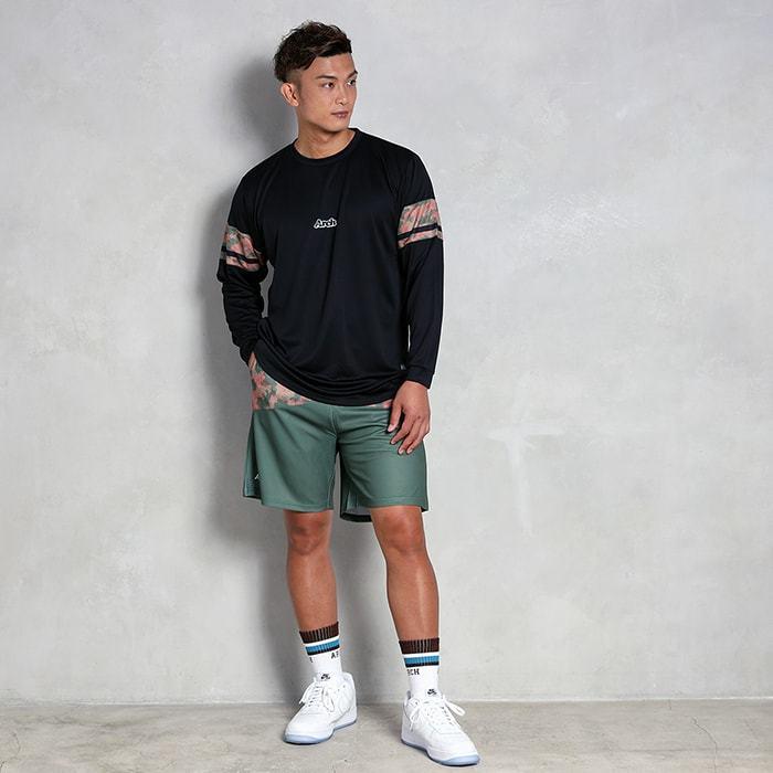 Arch  spray camo shorts【B121-120】loden green |  | 07