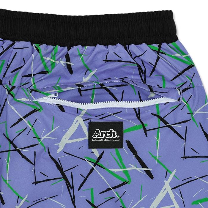 Arch scratched shorts【B124101】purple : Tipoff - 通販 - Yahoo!ショッピング