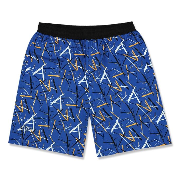 Arch scratched shorts【B124103】blue | 