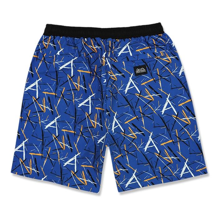 Arch scratched shorts【B124103】blue |  | 01