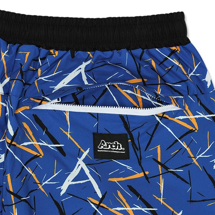Arch scratched shorts【B124103】blue |  | 05