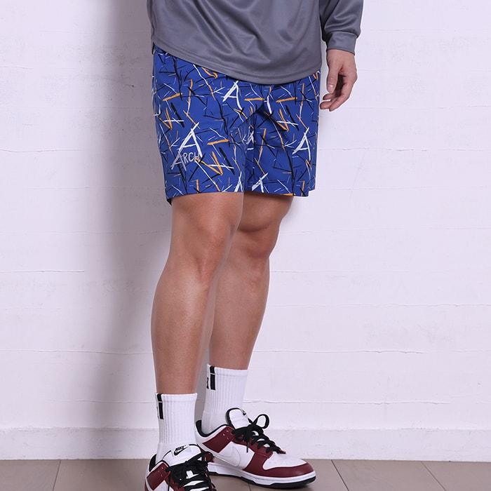 Arch scratched shorts【B124103】blue |  | 06