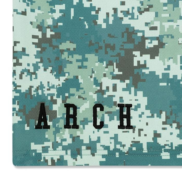 Arch overlap camo shorts【B124104】smoky green |  | 02