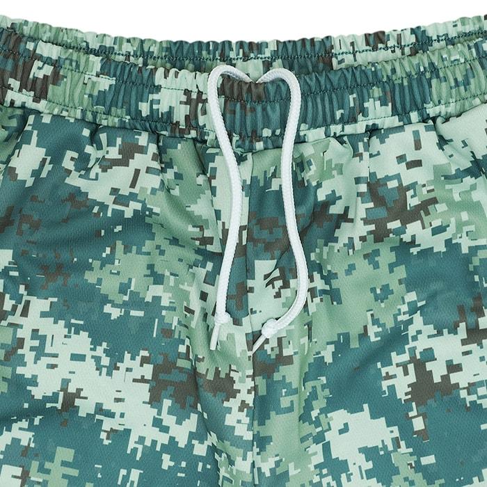 Arch overlap camo shorts【B124104】smoky green |  | 03