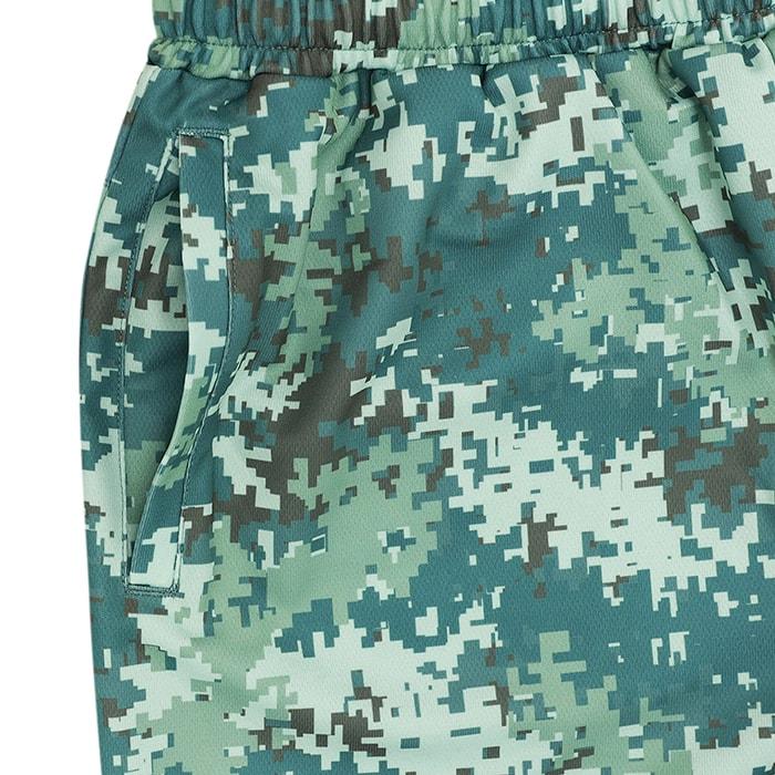 Arch overlap camo shorts【B124104】smoky green |  | 04