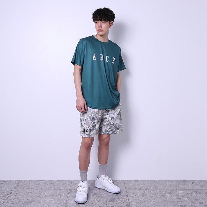 Arch overlap camo shorts【B124106】silver white |  | 09