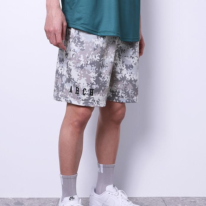 Arch overlap camo shorts【B124106】silver white |  | 06
