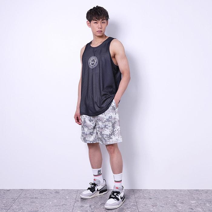 Arch overlap camo shorts【B124106】silver white |  | 07
