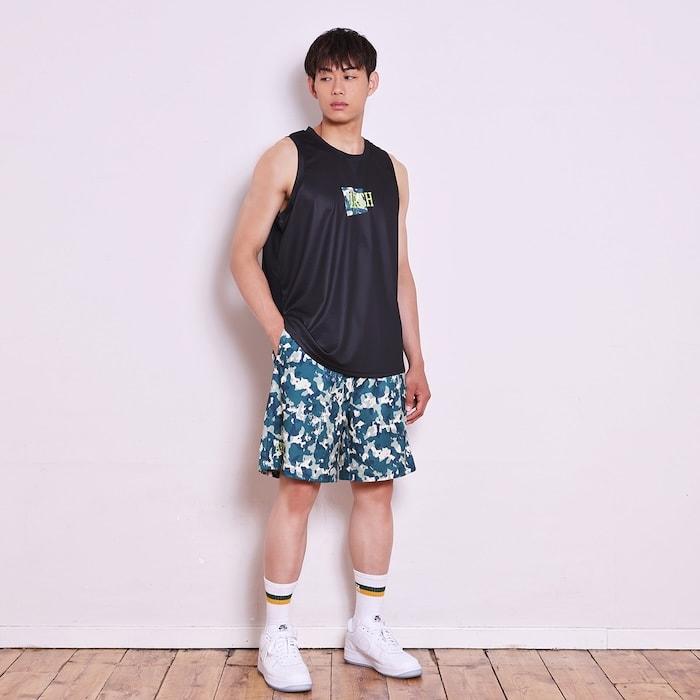 Arch watercolor shorts【B124111】teal |  | 09