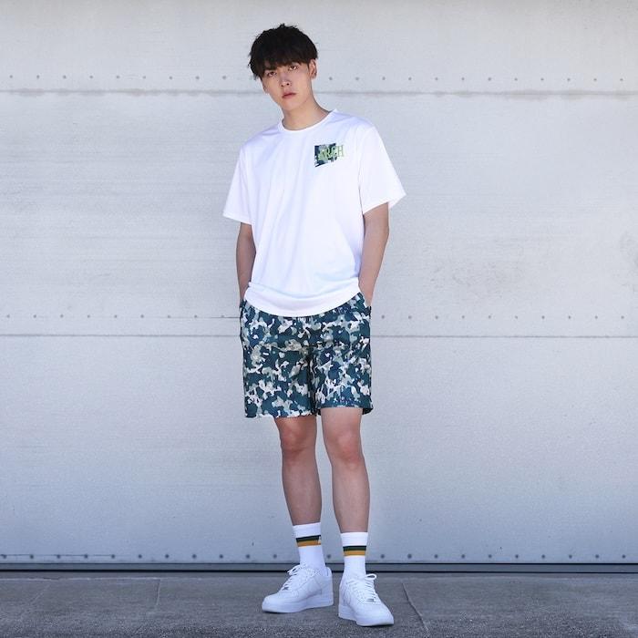 Arch watercolor shorts【B124111】teal |  | 07