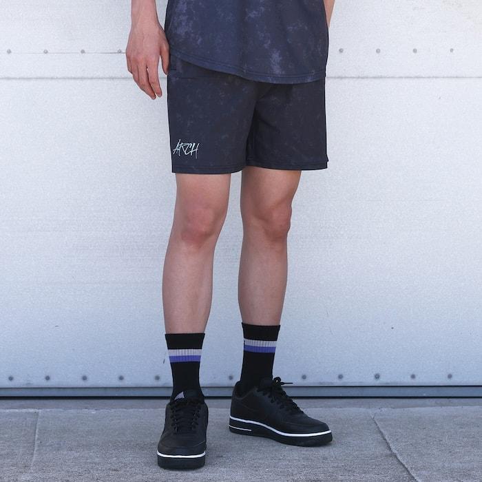 Arch blurred shorts【B124120】black |  | 06