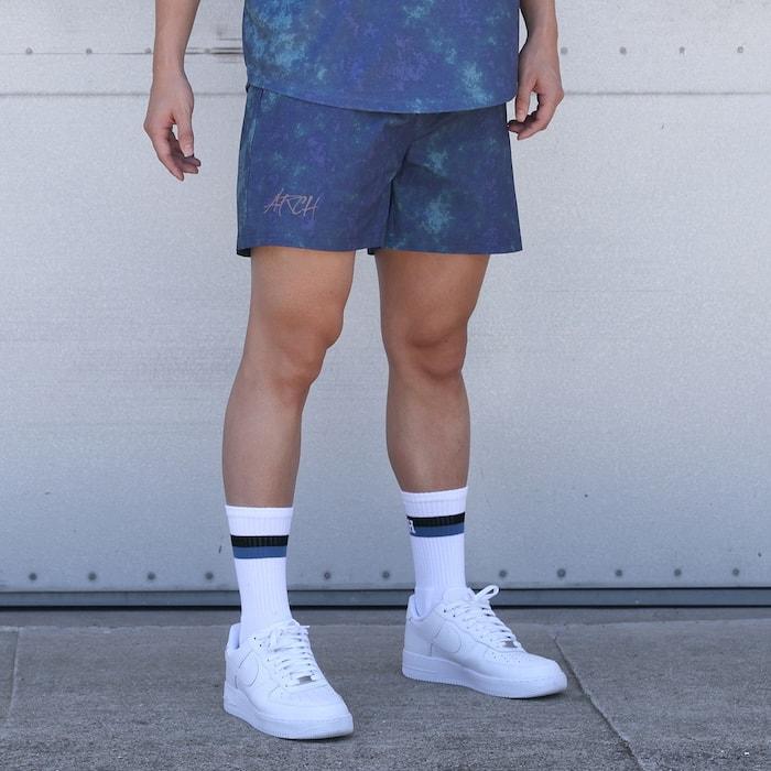 Arch blurred shorts【B124121】blue |  | 06