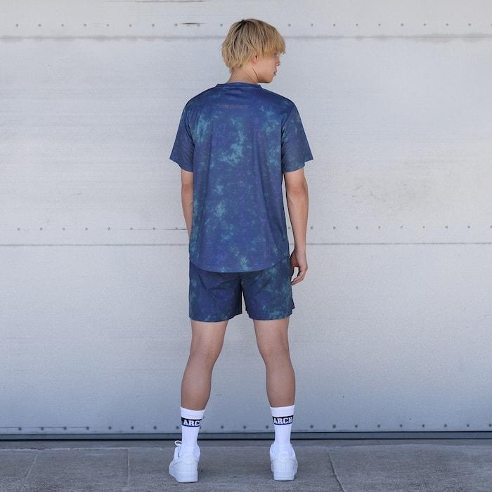 Arch blurred shorts【B124121】blue |  | 08