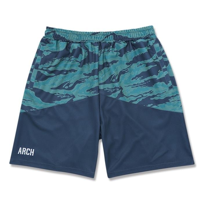 Arch tiger stripe camo shorts【B124132】navy blue | 