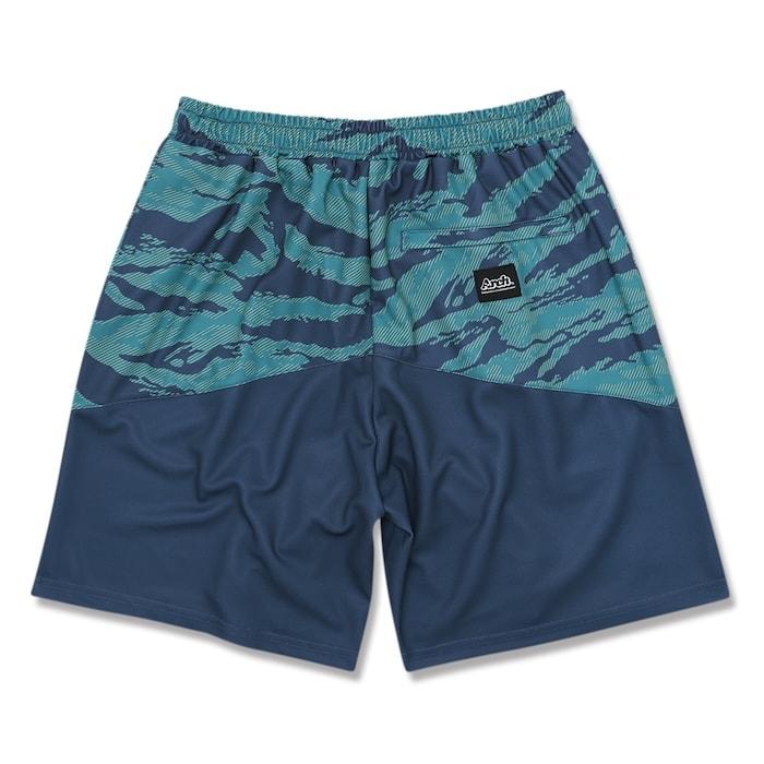 Arch tiger stripe camo shorts【B124132】navy blue |  | 01