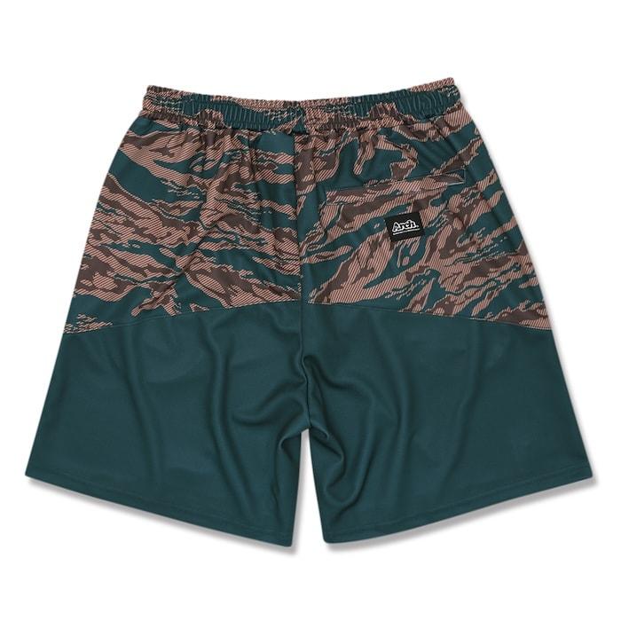Arch tiger stripe camo shorts【B124134】dark green |  | 01