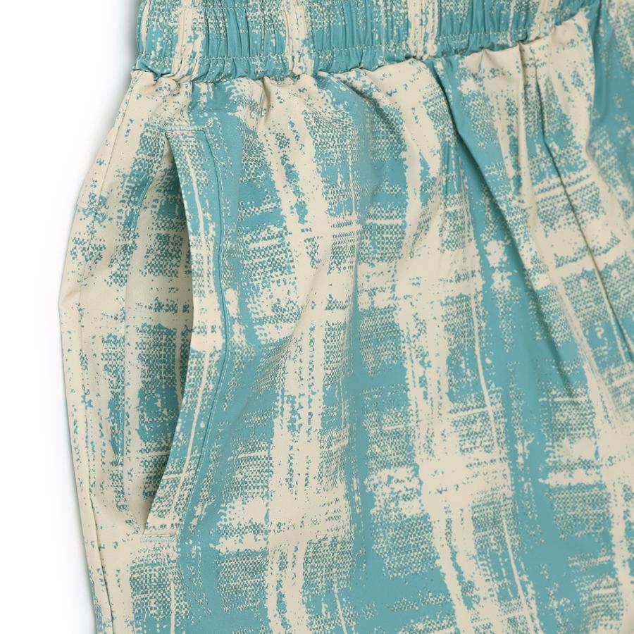 Arch cursive logo plaid shorts【B124135】nile blue/off white |  | 04