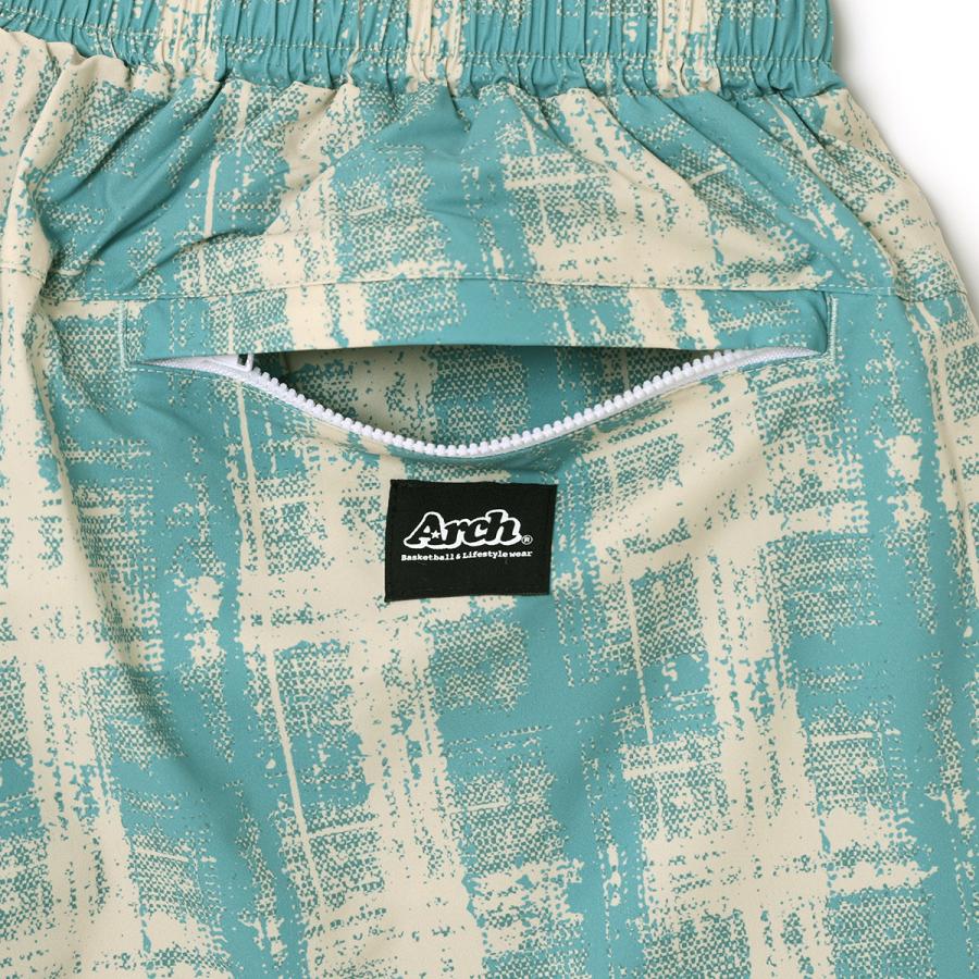 Arch cursive logo plaid shorts【B124135】nile blue/off white |  | 05