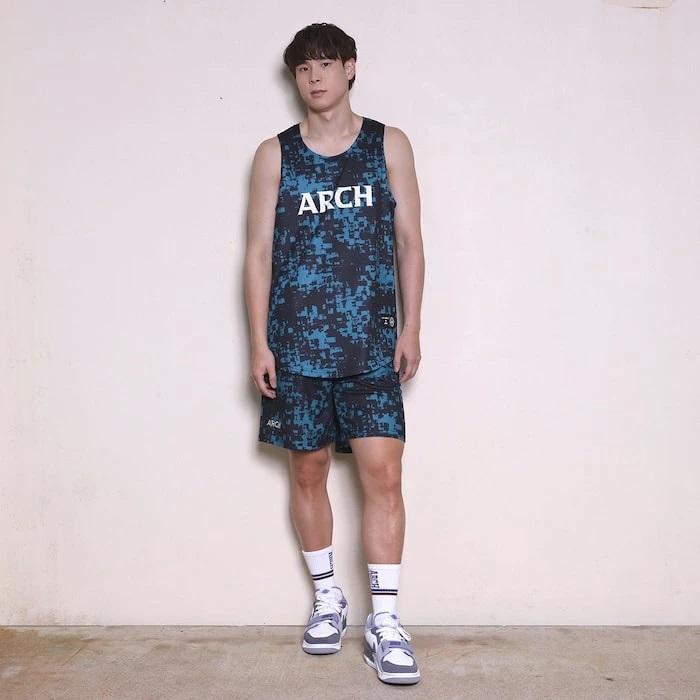 Arch grid faded shorts【B125110】deep ocean |  | 07