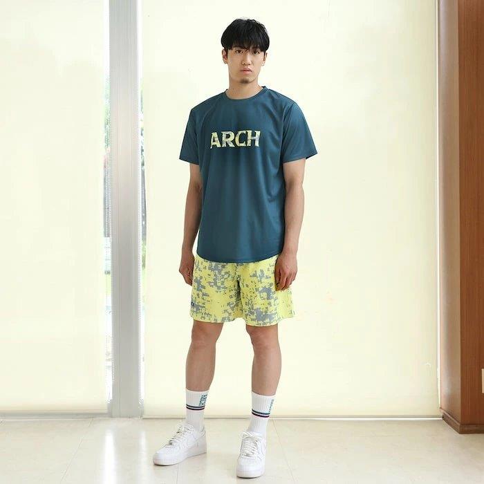 Arch grid faded shorts【B125112】citron |  | 06