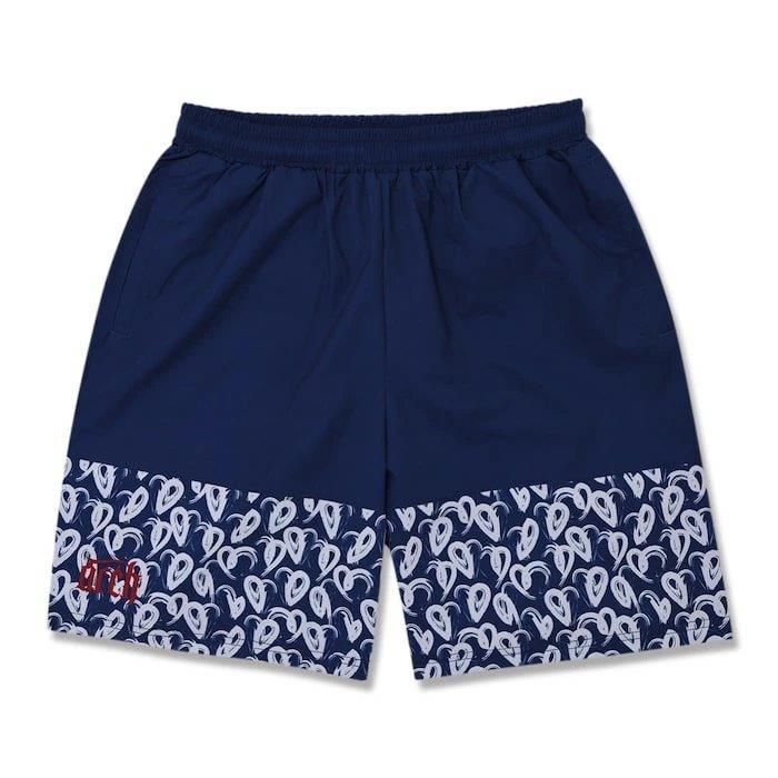 Arch brush heart shorts【B125115】navy | 