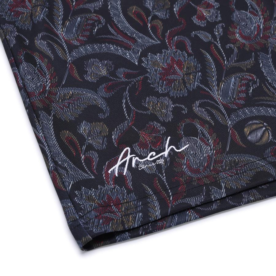 Arch gobelin fabric pattern shorts【B125127】black |  | 02