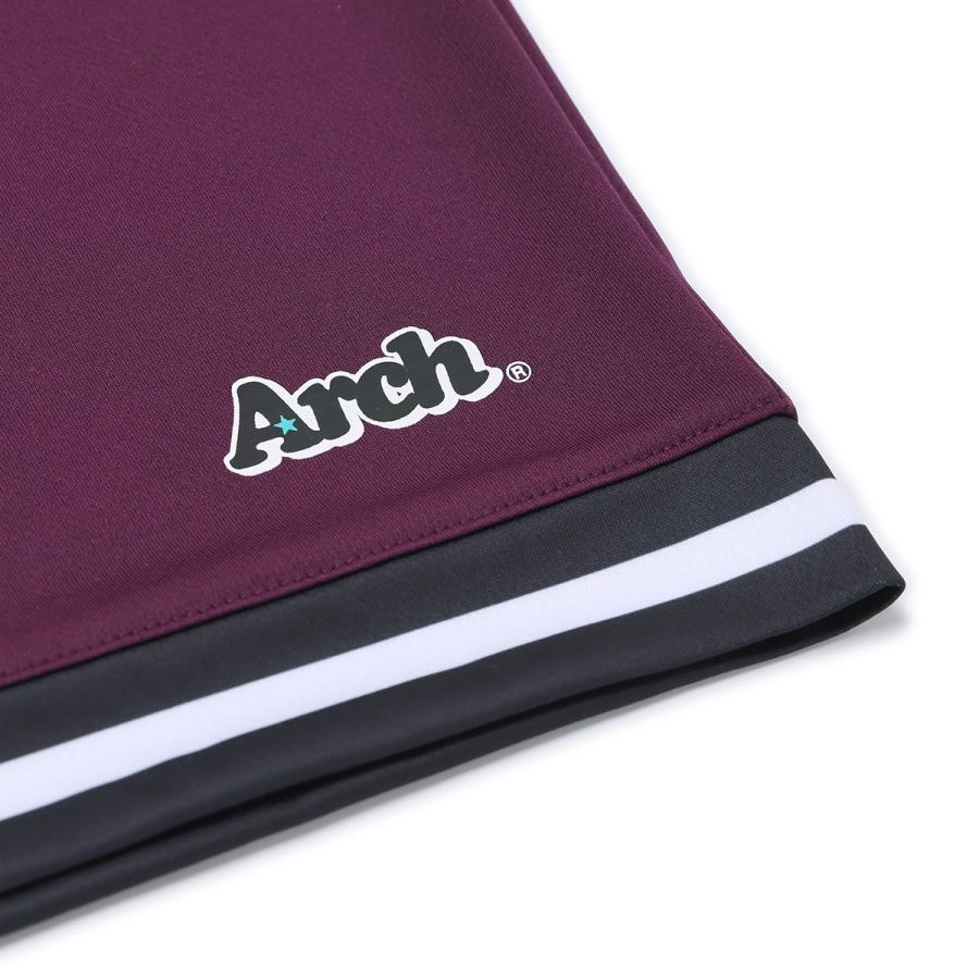 Arch hem line shorts【B125132】bordeaux |  | 02