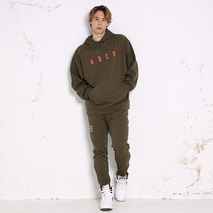 Arch home court sweat jogger pants 【B223112】kahki : Tipoff