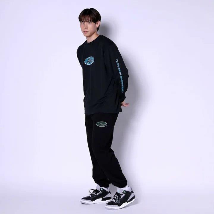 Arch oval logo sweat pants  【B224113】black |  | 09