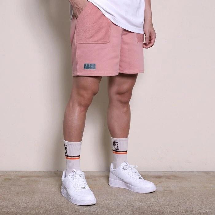 Arch apple hoop sweat shorts  【B225109】lotus pink |  | 06
