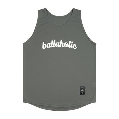 ballaholic LOGO Tanktop 【BHBTO00550CGW】charcoal gray/white