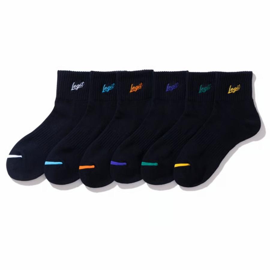 LEGITBRUSH UP SHORT SOCKS【LESO05】BLACK | 