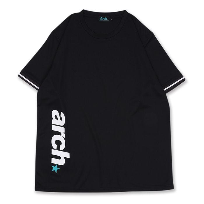 Arch sporty logo cuff line tee【T121-165】black | 