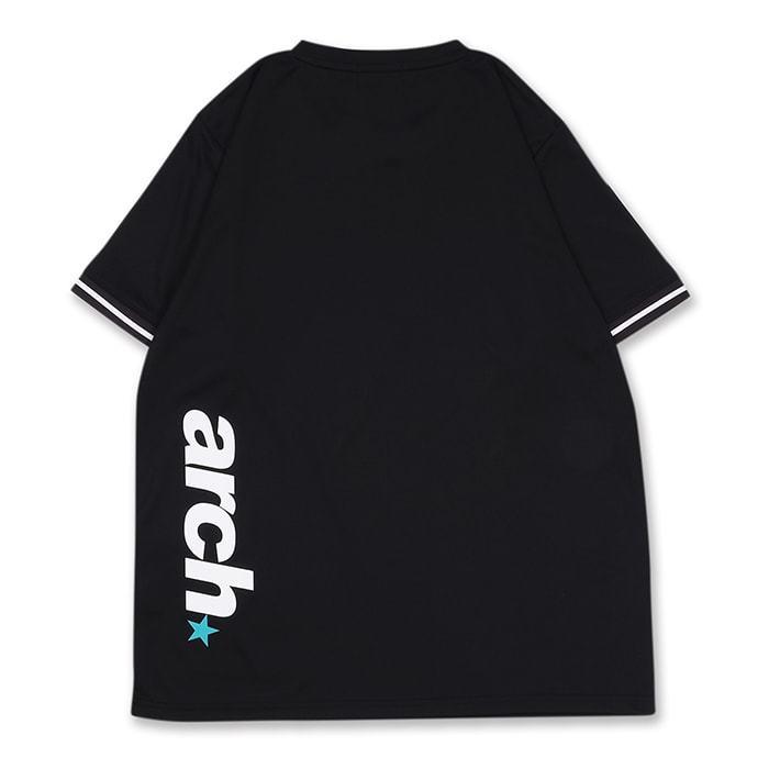 Arch sporty logo cuff line tee【T121-165】black |  | 01