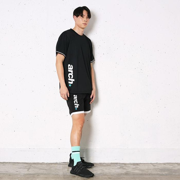 Arch sporty logo cuff line tee【T121-165】black |  | 04