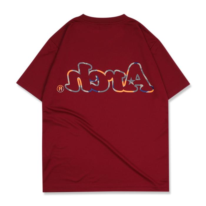 Arch camo outline logo tee【T121-169】burgundy |  | 01