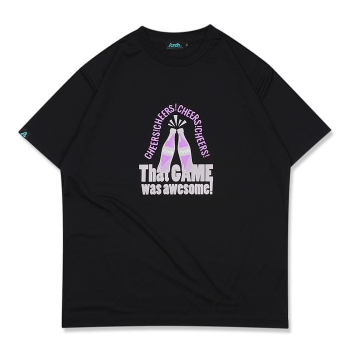 Arch cheers tee【T122-132】black | 