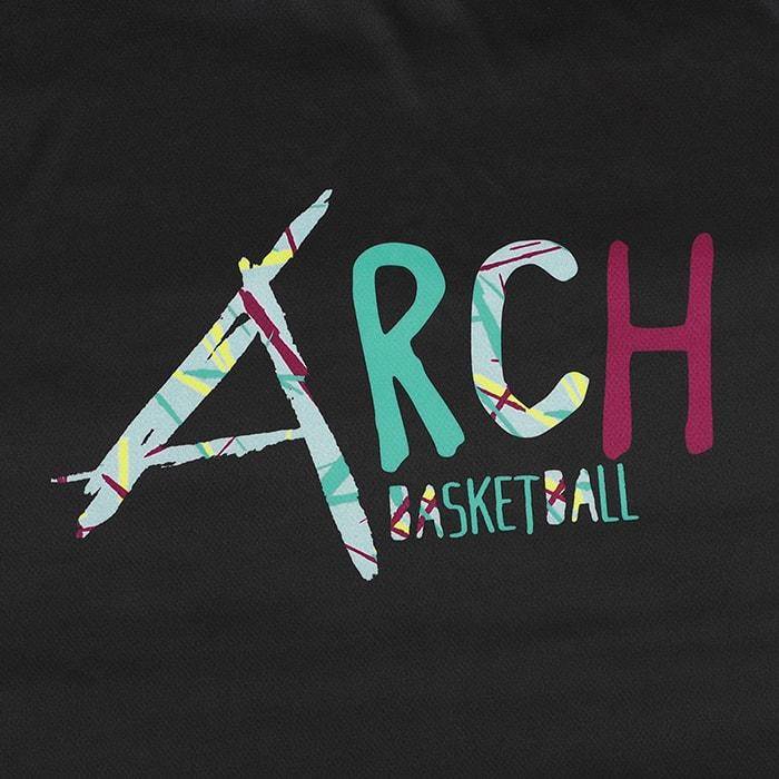 Arch scratched tee【T124102】black |  | 02