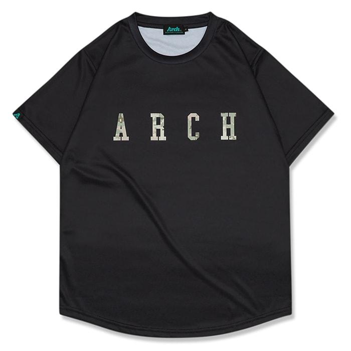 Arch  overlap camo tee【T124105】black | 