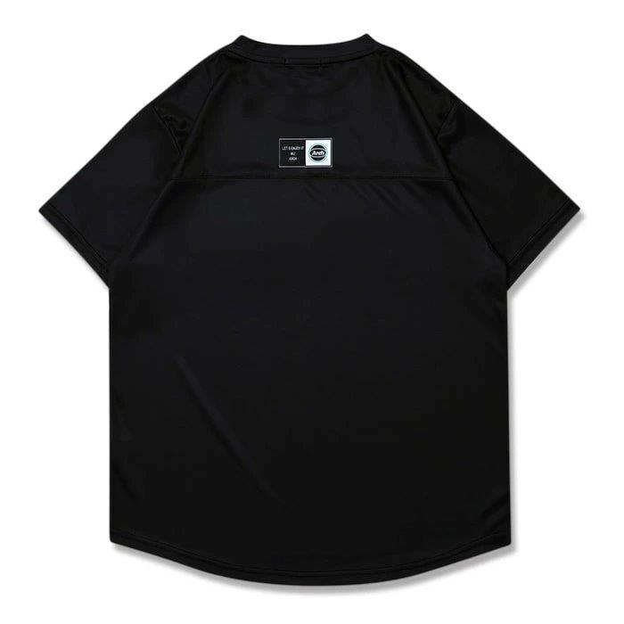 Arch print stripe tee【T124158】black |  | 01