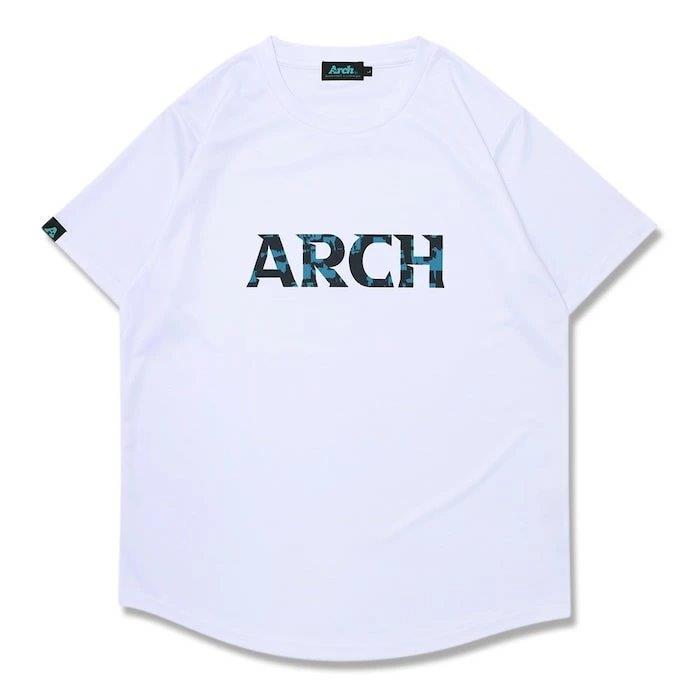 Arch grid faded tee【T125119】white | 